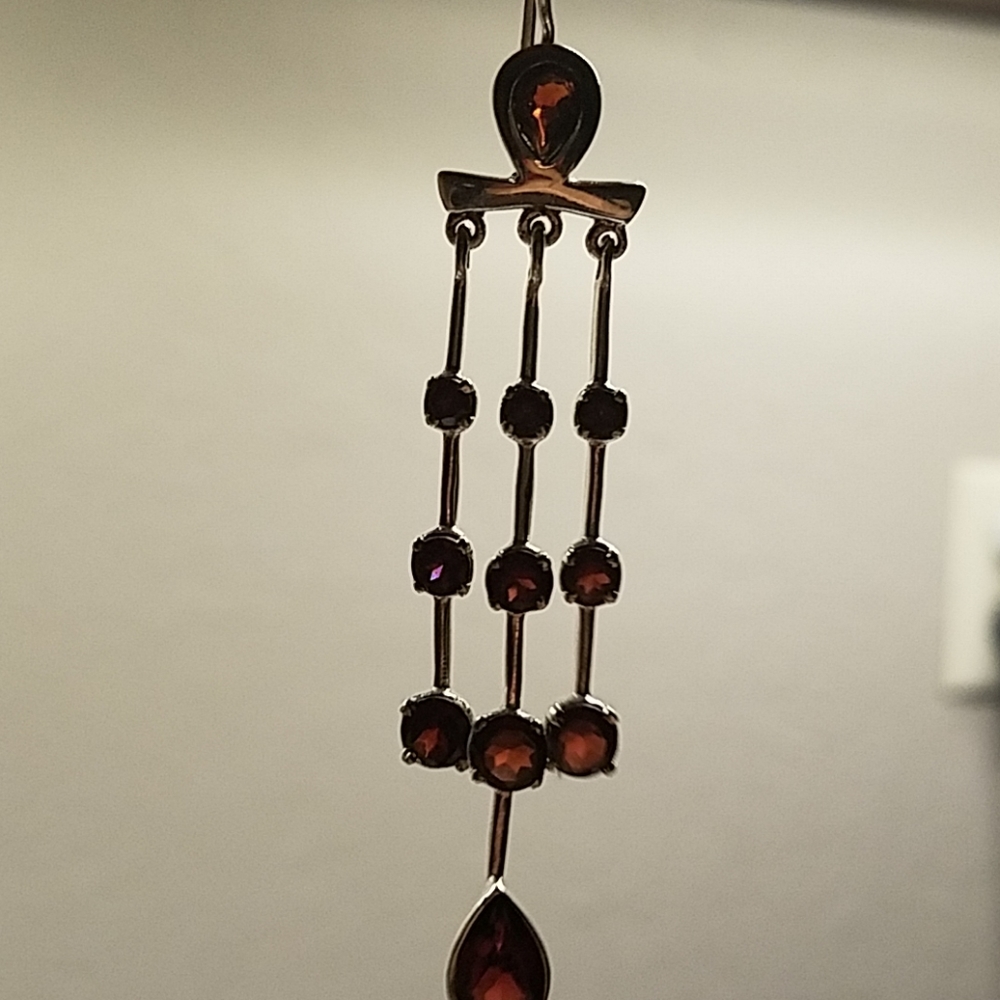 Ruby Dangling Earrings - image 6